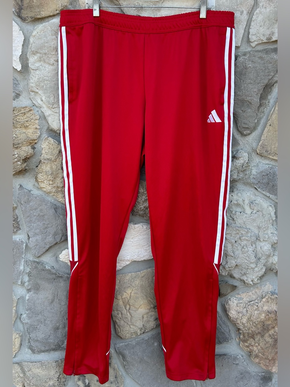 Adidas Aeroready Pants Mens Size 2XL Red Sports Coach Athleisure Activewear Gym